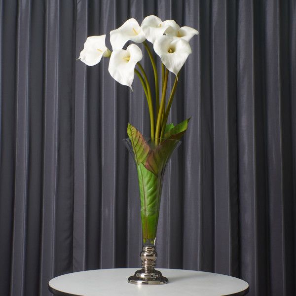 EMILIO ROBBA エミリオロバ 造花 アーティフィシャルフラワー CALLA カラー ブーケ アートフラワー 花瓶付き オブジェ 置物 装飾 IZ97133N