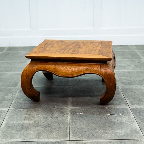 チーク 無垢材 オピウム テーブル 座卓 ローテーブル センターテーブル ちゃぶ台 アジアン モダン ...