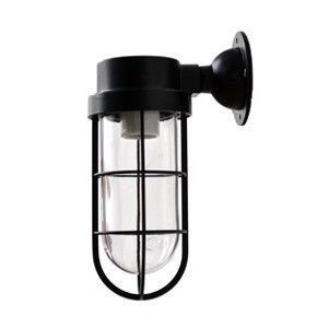 NAVE-B ブラケットライト ブラック 防雨型 ガラス 玄関ライト ウォールランプ 壁掛け灯 レトロ 間接照..