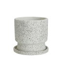 フラワーポット Tex Mサイズ 鉢 5号 4号 ポット 観葉植物 プランター ポット 受け皿 北欧 ヴィンテージ 風 インテリア オシャレ IZ84092S