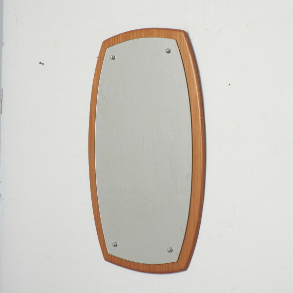 イギリス ヴィンテージ ウォールミラー 木製 シンプル ミッドセンチュリー ビンテージ モダン 壁掛け 姿見 鏡 北欧 スタイル 90975