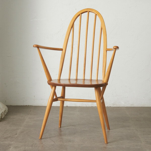 ercol クエーカーチェア ヴィンテージ 英国 アーコール ウィンザー ダイニングチェア アームチェア 椅子 木製 ビンテージ モダン 93900