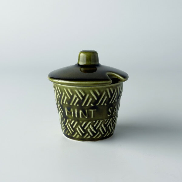 其它 - CROWN DEVON クラウン デヴォン 英国 イギリス MINT SAUCE ポット シュガーポット 雑貨 小物入れ 陶器 ヴィンテージ 94048