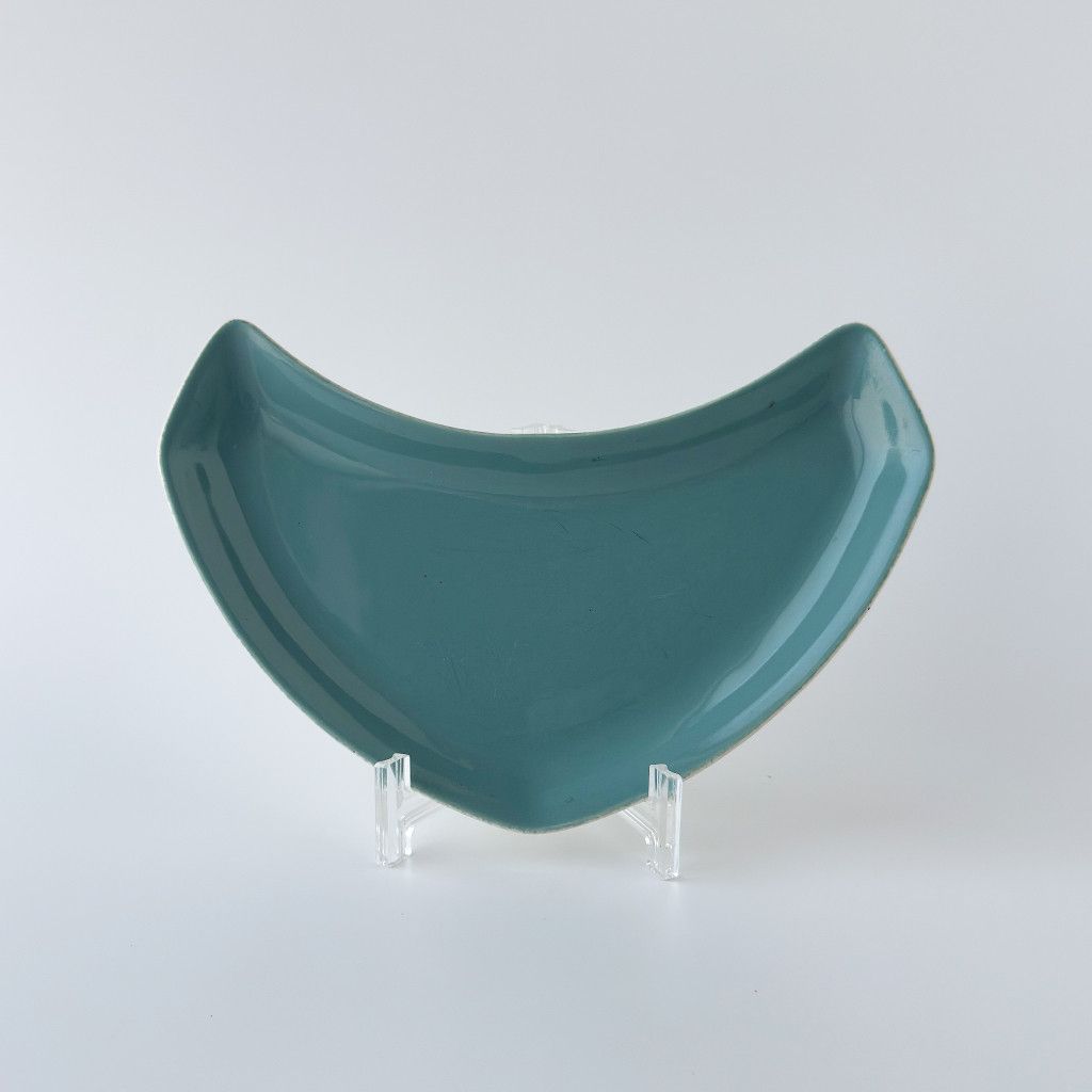 Rakuten - Poole Pottery プールポタリー Twintone ツイントーン Celeste セレステ クレセントプレート 英国 ヴィンテージ 三日月 陶器 45656