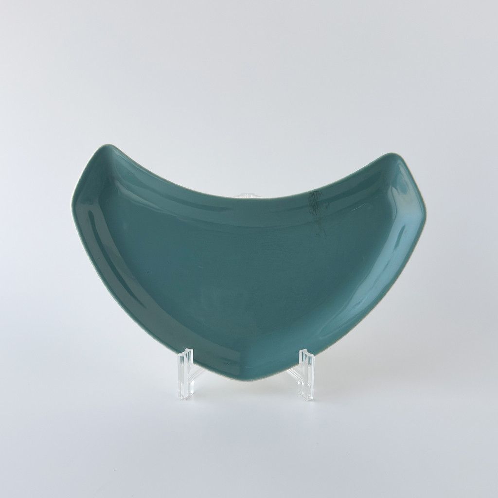 Rakuten - Poole Pottery プールポタリー Twintone ツイントーン Celeste セレステ クレセントプレート 英国 ヴィンテージ 三日月 陶器 45657