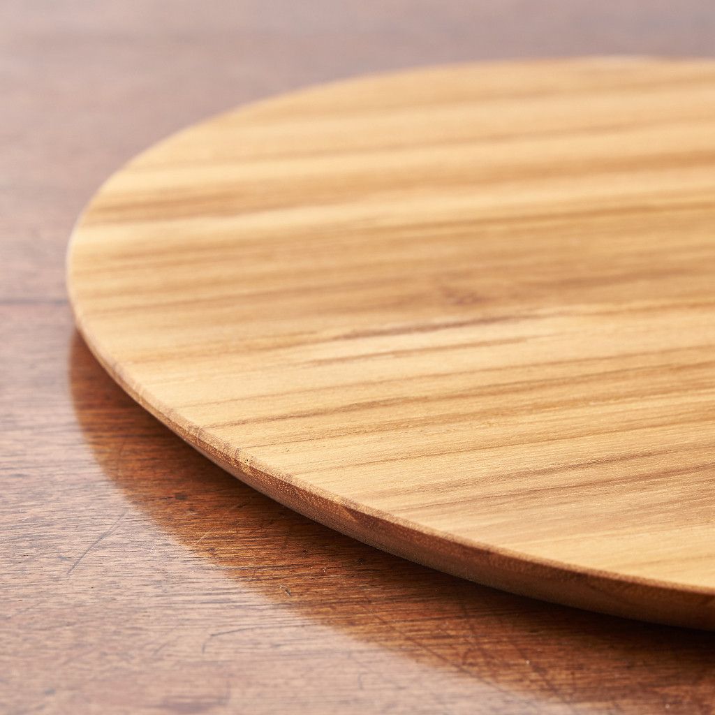 チーク 無垢材 プレート 27cm カフェ 木製 食器 皿 トレー ナチュラル 北欧 ディスプレイ シンプル キッチン 天然木 おしゃれ 60432 rocca-clann-10088129 rocca rocca サンプル画像2
