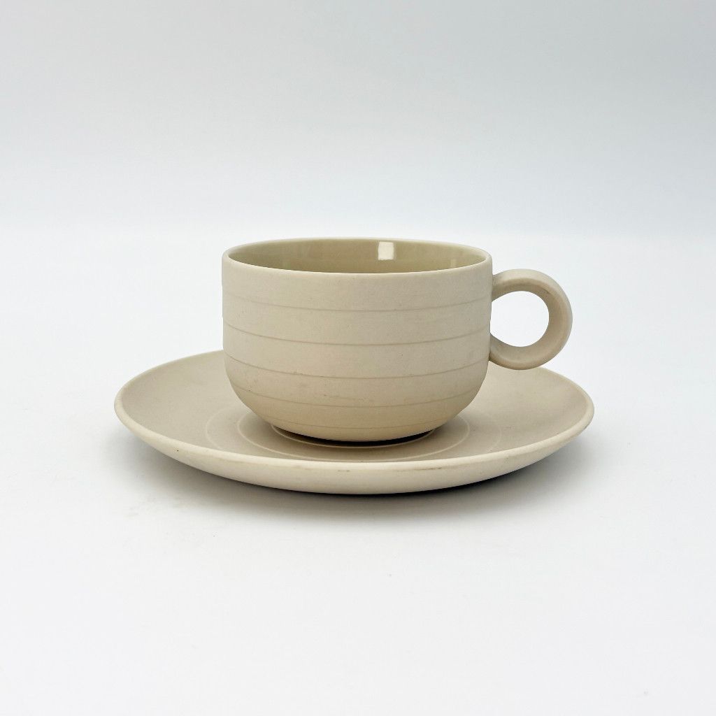 Rakuten - HORNSEA コンセプト カップ＆ソーサー 英国 ヴィンテージ ホーンジー CONCEPT イギリス ビンテージ ホワイト 陶器 食器 モダン 70862