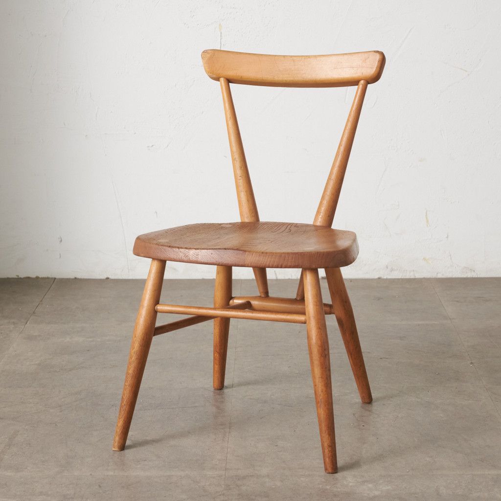 Rakuten - 超レア ERCOL スタッキングチェア アーコール 英国 ヴィンテージ ダイニングチェア イス 無垢材 木製 椅子 子供用 キッズチェア 79754