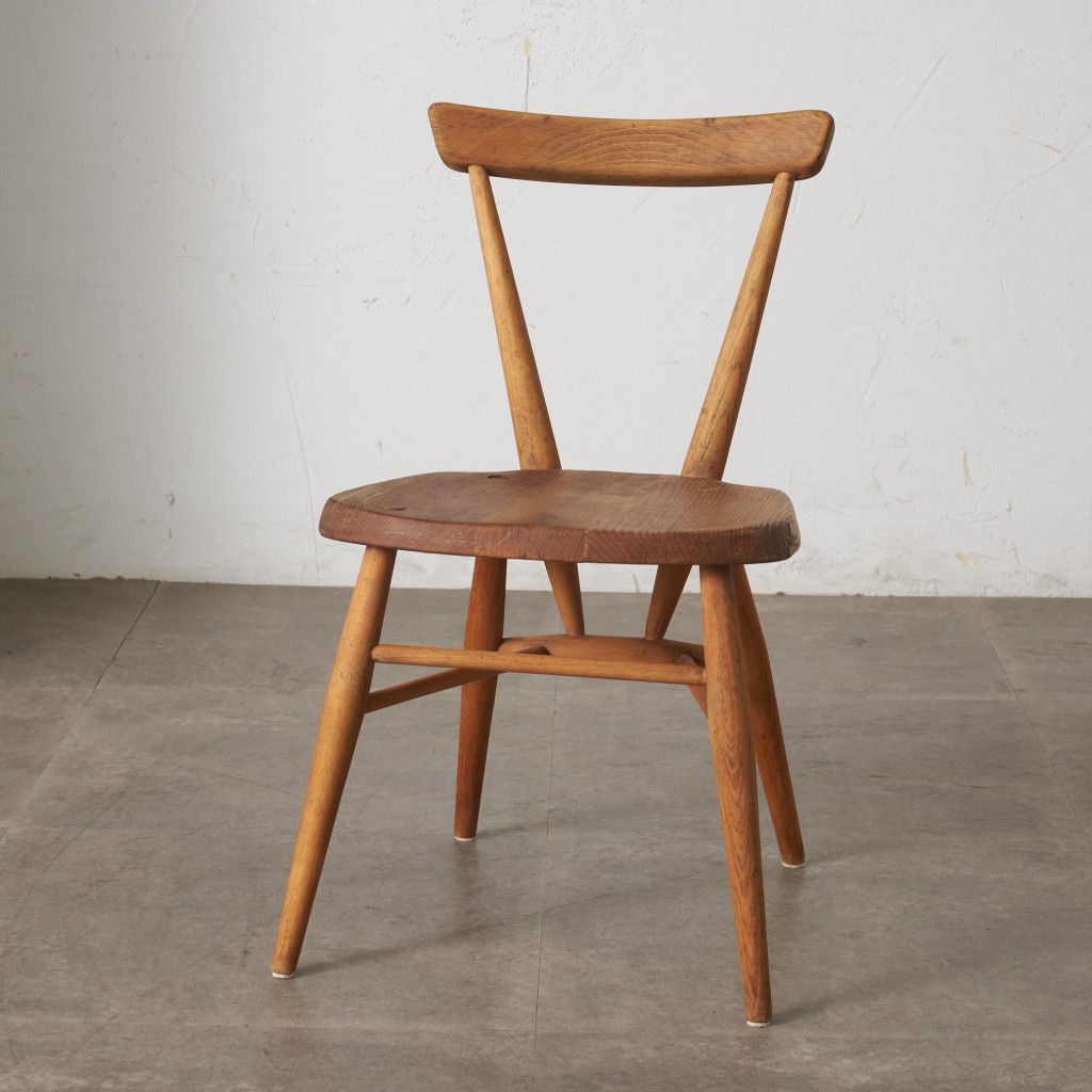 Rakuten - 超レア ERCOL スタッキングチェア アーコール 英国 ヴィンテージ ダイニングチェア イス 無垢材 木製 椅子 子供用 キッズチェア 79756