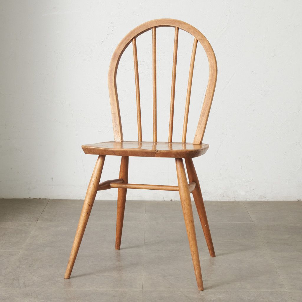 Rakuten - ercol フープバックチェア 4本 スポーク アーコール ダイニングチェア 英国 ヴィンテージ 曲木 椅子 エルム 天然木 イギリス 88669