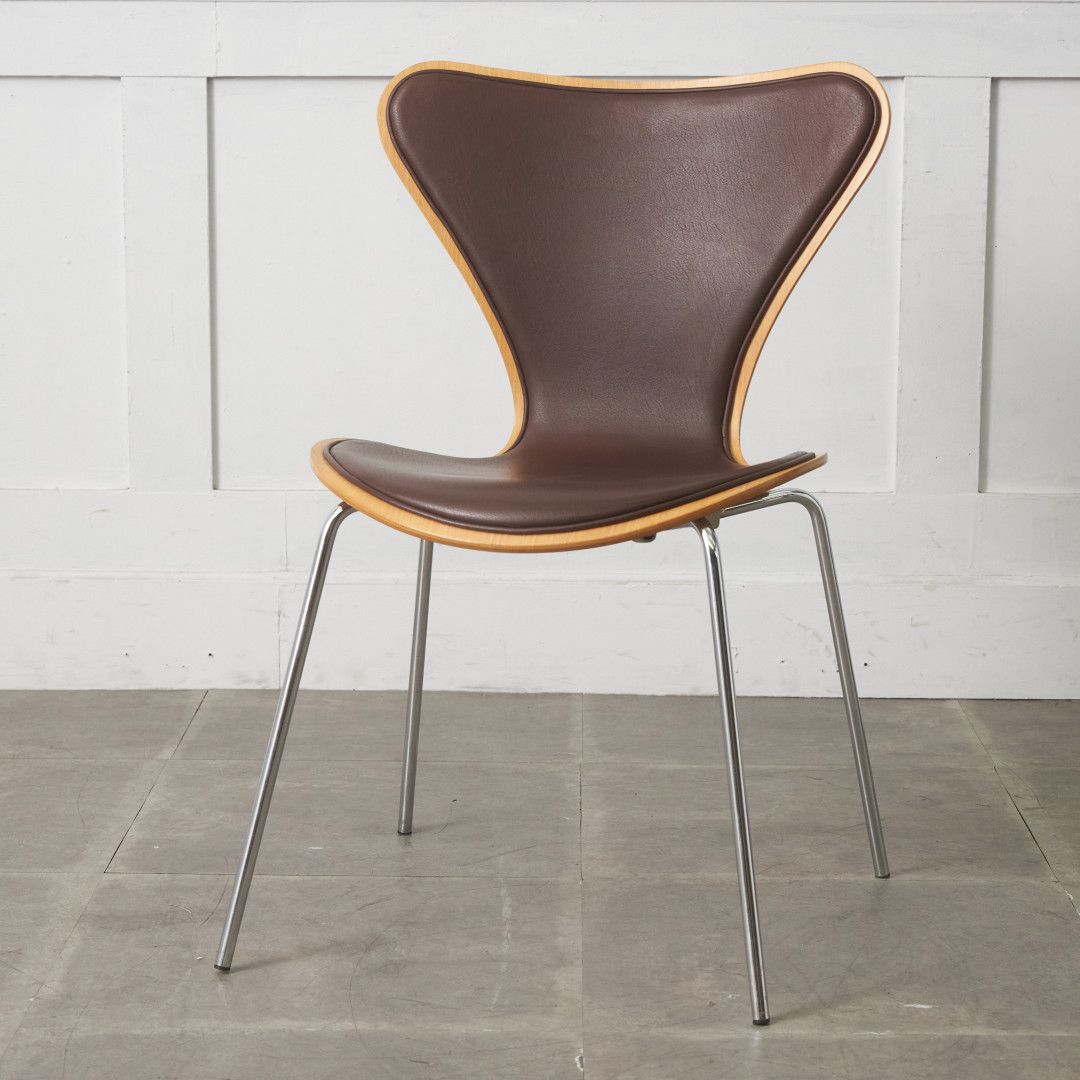 正規品 Fritz Hansen セブンチェア 3107 名作 椅子 茶 フロントパディング 北欧  ...