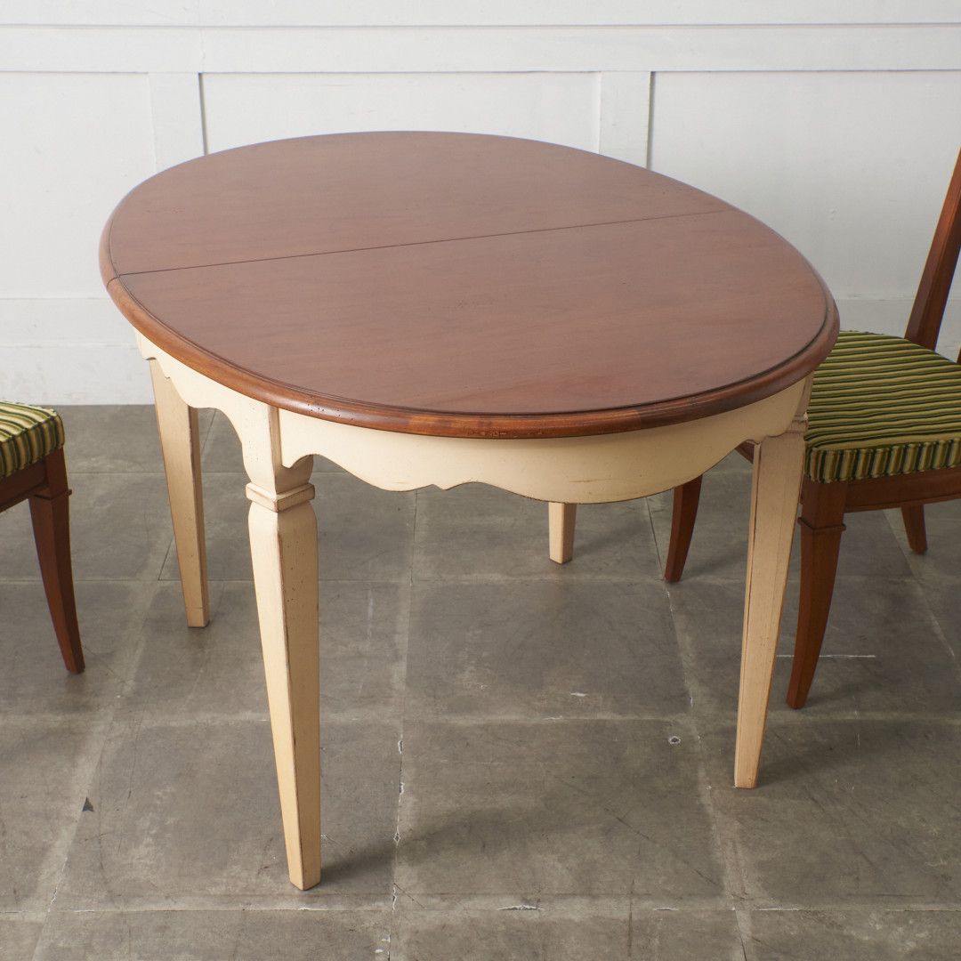Rakuten - DREXEL HERITAGE オーバル ダイニングテーブル カントリー マホガニー 高級 ドレクセル ヘリテイジ 米国 USA ペイント 99426