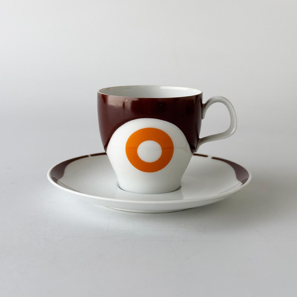 Rakuten - ドイツ HEINRICH ハインリッヒ 英国 ヴィンテージ カップ＆ソーサー 雑貨 紅茶 コーヒー 食器 陶器 レトロ ブラウン 99469