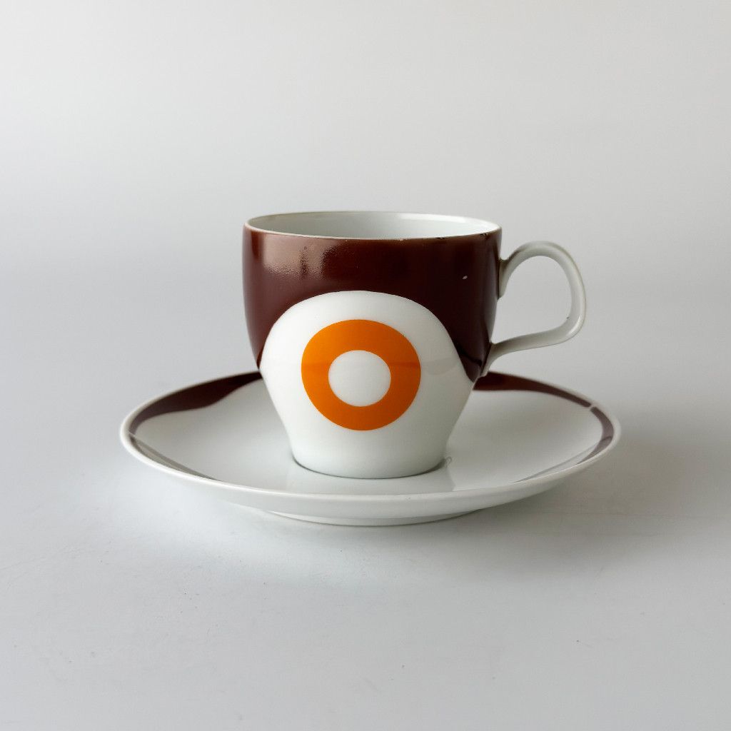 Rakuten - ドイツ HEINRICH ハインリッヒ 英国 ヴィンテージ カップ＆ソーサー 雑貨 紅茶 コーヒー 食器 陶器 レトロ ブラウン 99470