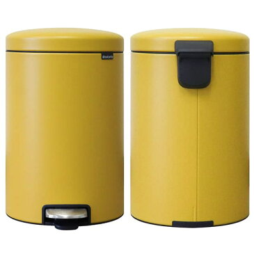 Brabantia ブラバンシア ペダルビン NewIcon Luxury Collection ミネラルイエロー 20L 115943 ゴミ箱 ごみ箱 キッチン リビング