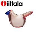 iittala Cb^ Birds by Toikka o[h VGb| T[sNEu[ 95~65mm Flycatcher Salmonpink-Blue N[|150wiꕔn揜jx