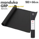 Manduka }hDJ GRP Lite Hot Yogamat W[A[s[ Cg zbgK}bg Black ubN 4mm K seBX zbgK }bgwiꕔn揜jx