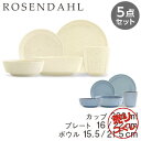 『売りつくし』プレート(16cm、22cm)&ボウル(15.5cm、21.5cm)&カップ(300ml) 5点セット ローゼンダール Rosendahl グラン...