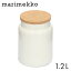 マリメッコ ウニッコ ジャー 蓋付き 1.2L ホワイト Marimekko Unikko 保存容器 小物入れ コルク 蓋 北欧『送料無料（一部地域除く）』