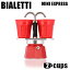 ¹͢ʡ Bialetti ӥåƥ ץåޥ MINI EXPRESS REDBICCHIERINI ߥ˥ץ쥹 å 2å åȥ饹 2ĥå ̵ʰϰˡ