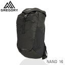 【SS限定エントリーでポイント5倍】グレゴリー リュック デイパック ナノ 16L オプティックブラック GREGORY NANO 16『送料無料(一部地域除く...