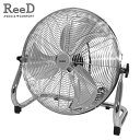 扇風機 ReeD フロアファン 40cm メタリックシルバー RD-AYF400-SR フロアーファン ファン コンパクト パワフル『代引不可』『送料無料(一部地域除く)』