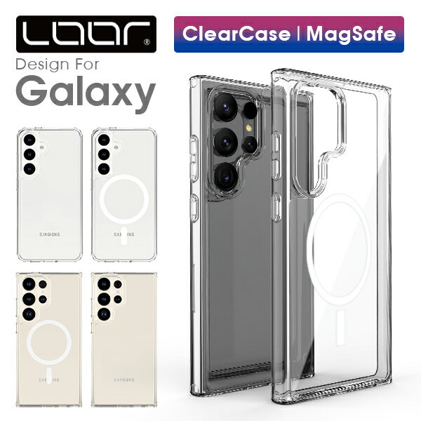 黄ばみにくい ガラス MagSafe LOOF Galaxy S24 S20 Ultra 5G クリアケース S20 plus S10 ケース カバー クリア 透明 ガラス 黄ばみにくい MagSafe ギャラクシー Galaxyケース