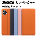 LOOF PASTEL Nothing Phone (2) Nothing Phone (1) ケース カバー Nothing Technology スマホ NothingPhone2 NothingPhone1 ケース カバー 手帳型 スマホケース カード収納 カードポケット スタンド シンプル