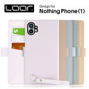 LOOF MACARON Nothing Phone (2) Nothing Phone (1) ケース カバー Nothing Technology スマホ NothingPhone2 NothingPhone1 ケース カバー 手帳型 スマホケース 本革 レザー カード収納 カードポケット ストラップ付き 落下防止 マカロン かわいい