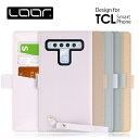LOOF MACARON TCL 10 Lite Pro ケース カバー TCL10Lite TCL10Pro 10 lite pro ケース カバー 手帳型 スマホケース 本革 レザー カード収納 カードポケット ストラップ付き 落下防止 マカロン かわいい