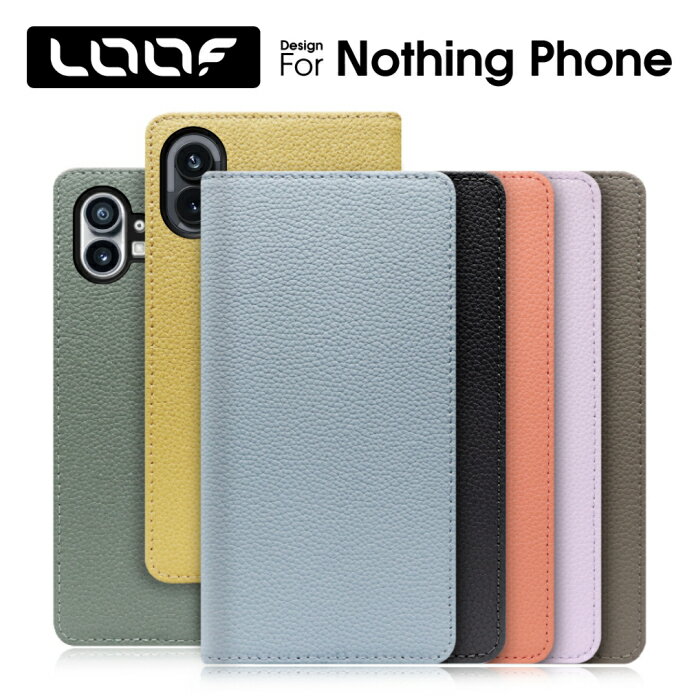 Rakuten - LOOF BOOK Nothing Phone (2a) (2) Nothing Phone (1) ケース カバー Nothing Technology スマホ NothingPhone2 NothingPhone1 ケース カバー 手帳型 スマホケース 本革 レザー カード収納 カードポケット マグネットなし スタンド 大人かわいい Leather