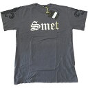 Smet (スメット) - メンズ 半袖Tシャツ ラインストーン入り No.01 Gray [XLサイズ]