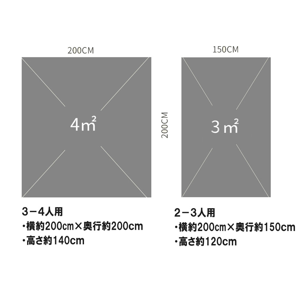 テント フルクローズ サンシェードテント ワンタッチテント ワンタッチ ワイド 2人用 3人用 横幅200cm×奥行150cm 折り畳み 簡易テント おしゃれ 軽量 コンパクト 遮熱 UVカット アウトドア レジャー 海水浴 ビーチテント 運動会 プール 防災 庭 キャンプ 送料無料通販格安セール情報 楽天 通販