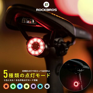 自転車用テールライト テールランプ バックライト サイクルライト LEDライト マルチカラー 7色 派手 簡単取り付け 安全 事故防止 夜間 追突防止 夜道 明るい ウーバーイーツ 配達員 リアライト 補助灯 シートポスト サドル取り付け Q1