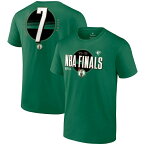 ジェイレン・ブラウン ボストンセルティックス ファナティクス ブランド 2022 NBA ファイナル Bound ネーム&ナンバー Tシャツ - ケリー・グリーン