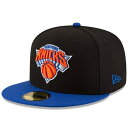 ニューヨークニックス ニューエラ（New Era） オフィシャル チーム カラー 2トーン59FIFTY フィットタイプハット - ブラック/ロイヤルは、NBA公式グッズです。