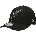 サンアントニオスパーズ ニューエラ New Era チーム ロー プロファイル 59FIFTY フィットタイプハット - ブラック