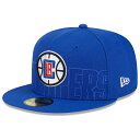 ロサンゼルスクリッパーズ ニューエラ（New Era） 2023 NBA ドラフト 59FIFTY フィットタイプハット - ロイヤルは、NBA公式グッズです。