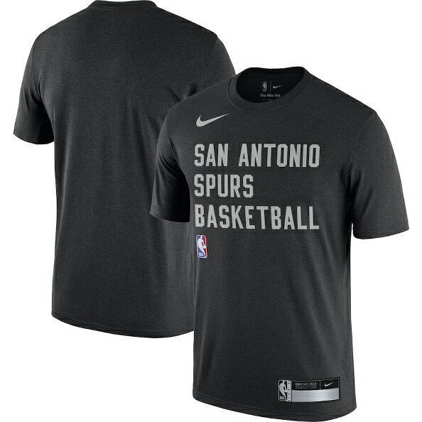 サンアントニオスパーズ Nike 2023/24 サイドライン レジェンド パフォーマンス プラクティス Tシャツ - ブラック