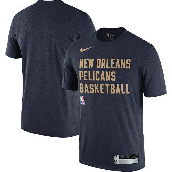 ニューオーリンズペリカンズ Nike 2023/24 サイドライン レジェンド パフォーマンス プラクティス Tシャツ - ネイビー