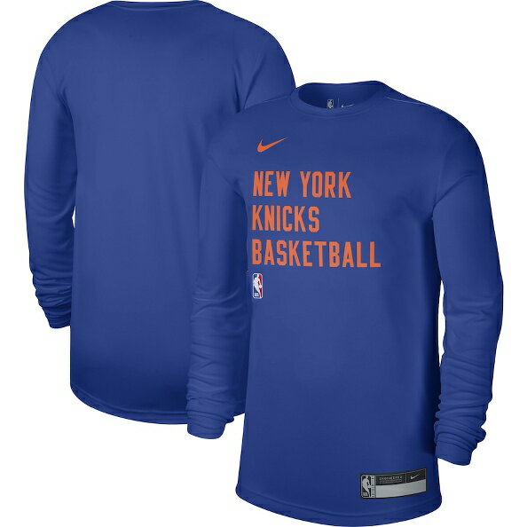 ニューヨークニックス Nike ユニセックス 2023/24 レジェンド オンコート プラクティス ロングスリーブ Tシャツ - ブルー