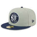 ブルックリンネッツ ニューエラ（New Era） ツー-トーンカラー パック 59FIFTY フィットタイプハット - Sage/ネイビーは、NBA公式グッズです。