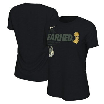 ミルウォーキーバックス Nike レディース 2021 NBA ファイナル チャンピオン セレブレーション Parade Tシャツ - ブラック