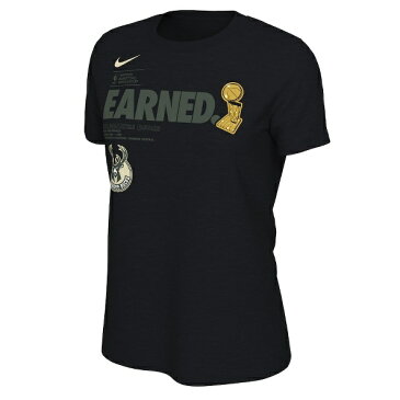 ミルウォーキーバックス Nike レディース 2021 NBA ファイナル チャンピオン セレブレーション Parade Tシャツ - ブラック