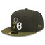 フィラデルフィアセブンティシクサーズ ニューエラ（New Era） ツー-トーン59FIFTY フィットタイプハット - チャコール/Olive