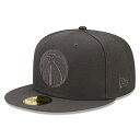 ワシントンウィザーズ ニューエラ（New Era） スティール Clouds カラー パック 59FIFTY フィットタイプハット - チャコール