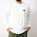 Acoustic アコースティック 長袖 Tシャツ メンズ ブランド ロンTee シリコン ワッペン ワンポイント 厚手 丸胴 カットソー クルーネック おしゃれ カジュアル アメカジ バイカー ストリート ブラック 黒 ネイビー 紺 ホワイト 白 Mサイズ Lサイズ XLサイズ (66-ac25401)