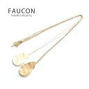 FAUCON フォコン アンティーク ライク メタル モチーフ ネックレス レディース ブランド アクセサリー 日本製 真鍮 ニッケルフリー加工 ペンダント お...
