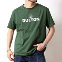 DULTON ダルトン Tシャツ 半袖 プリントTシャツ 厚手 ブランドロゴ ダルトン君 デザイン ボックスシルエット シンプル おしゃれ メンズ レディース 雑貨 ブランド カジュアル アメカジ ワーク ヴィンテージ 2025年 春夏 グリーン 緑色 ネイビー 紺 ホワイト 白 (18-t230645)