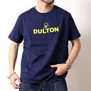 DULTON ダルトン Tシャツ 半袖 プリントTシャツ 厚手 ブランドロゴ ダルトン君 デザイン ボックスシルエット シンプル おしゃれ メンズ レディース 雑貨 ブランド カジュアル アメカジ ワーク ヴィンテージ 2025年 春夏 グリーン 緑色 ネイビー 紺 ホワイト 白 (18-t230645)